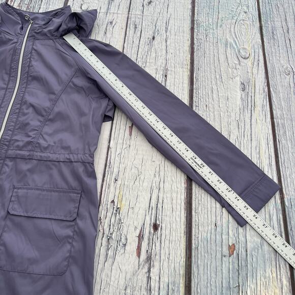 Layer 8 Rain Windbreaker Hooded Light Purple Jacket Qwick Dry XS - Picture 8 of 13